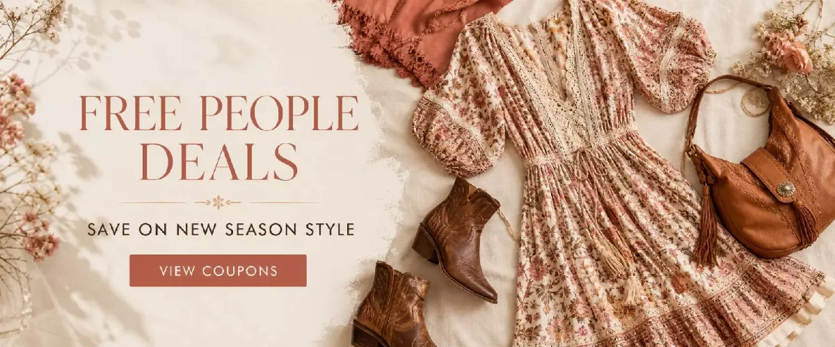 Free People fashion coupon deals and clothing discounts