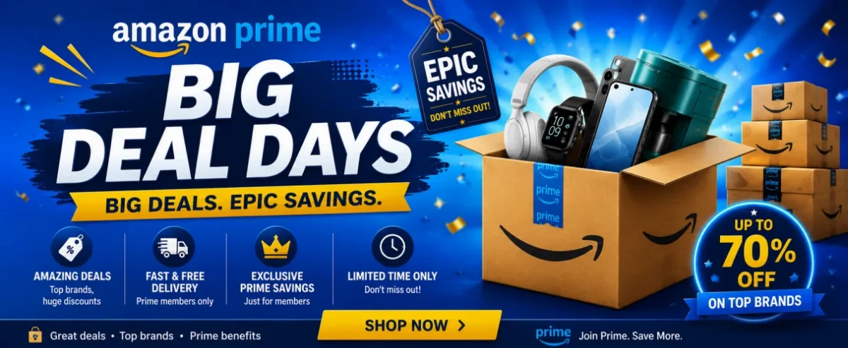 Amazon Prime Big Deal Days - up to 70% off top brands