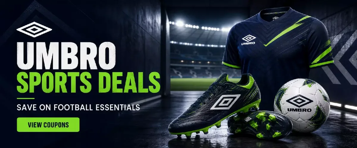 Umbro sports coupon deals and football discounts