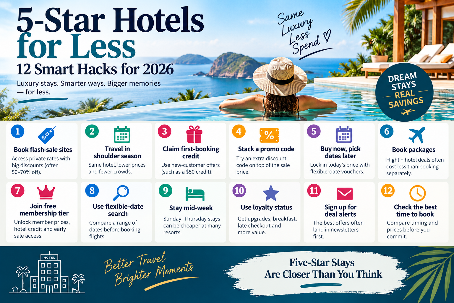 How to Get 5-Star Hotels for Less: 12 Luxury-on-a-Budget Hacks