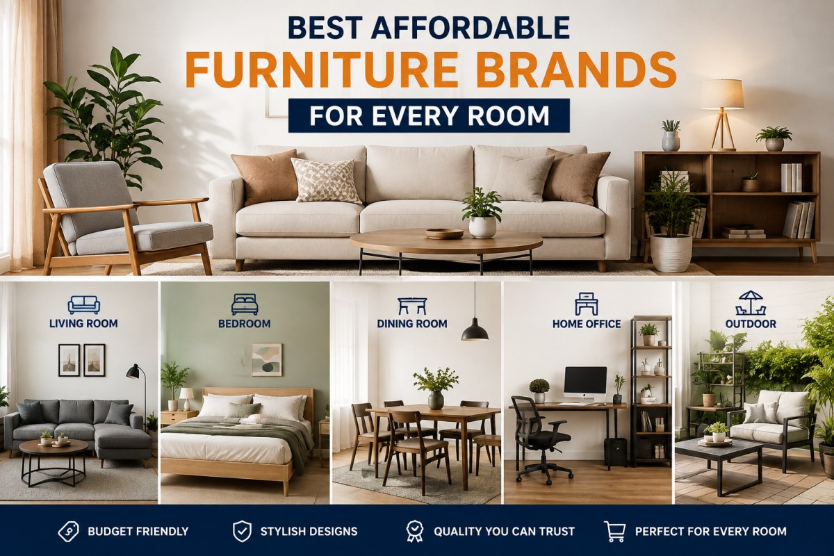 Best affordable furniture brands for every room