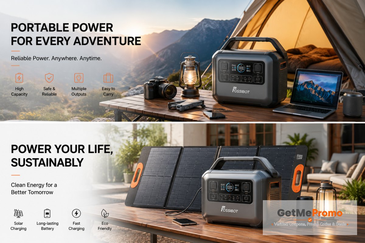 Fossibot products — rugged phones, power stations and solar generators