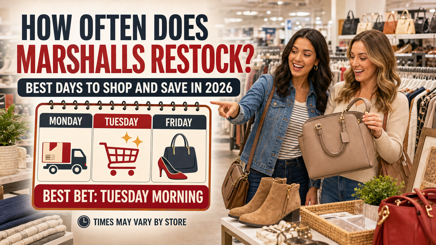 How often does Marshalls restock - clothing store racks of brand-name apparel